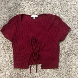 Maroon shirt